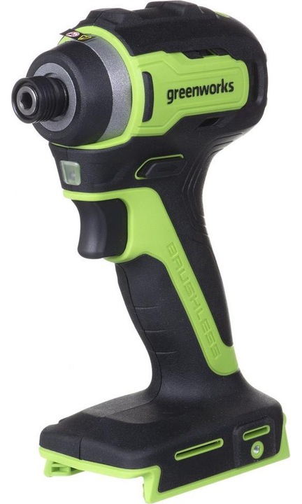 Ütvecsavarozó, Greenworks, 24 V, 2800 ford./perc, Fekete/zöld