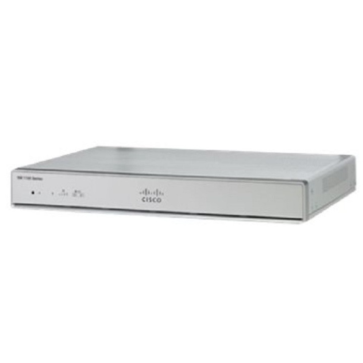 Рутер ISR 1100, Cisco, 10/100/1000 Mbps, 8 x LAN, 1 x WAN, сребрист