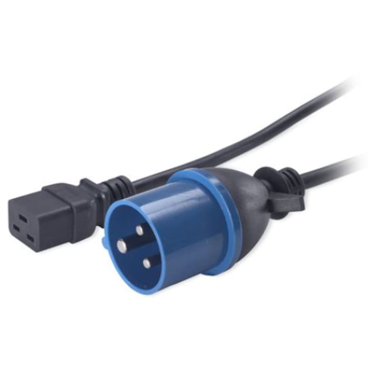 Cablu, APC, IEC C19>IEC 309, Negru/Albastru
