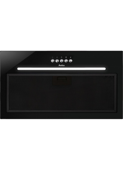 Hota incorporabila decorativa Amica, Putere de absorbtie 315 m3/h, 60 cm, Inox