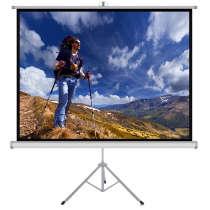 Ecran de proiectie, ART, model ER M72, 145x110cm, alb mat