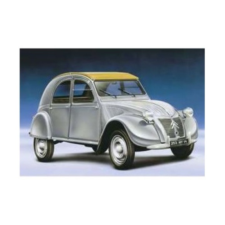 Épített autó, Heller, Modell Citroen 2CV, Ezüst