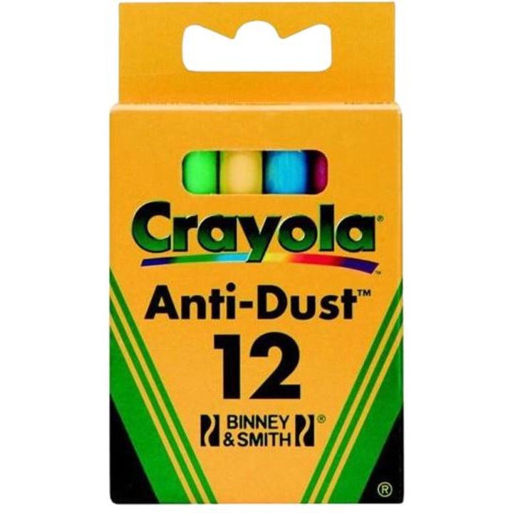 Set 12 crete colorate, Crayola, Multicolor