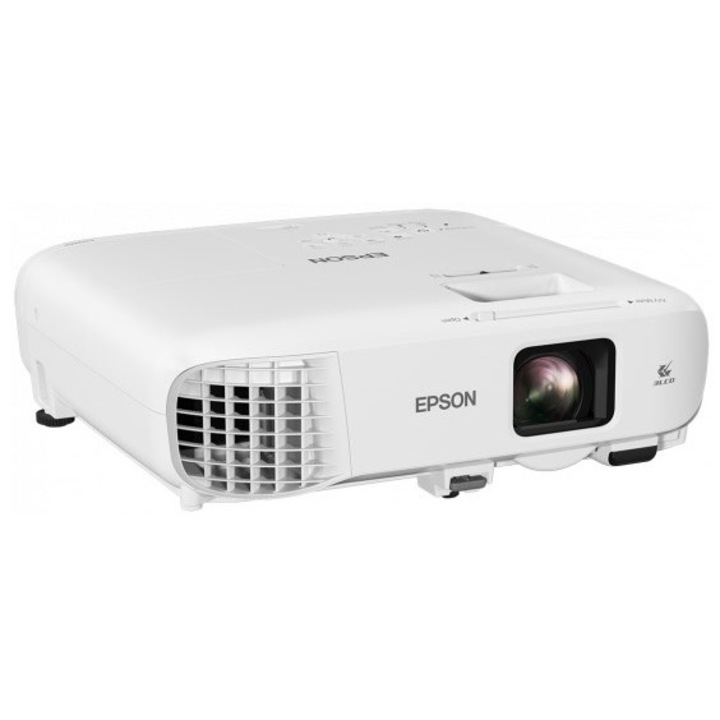 Видеопроектор, Epson EB-X49, LCD, 3600 ANSI XGA, 16000:1, бял