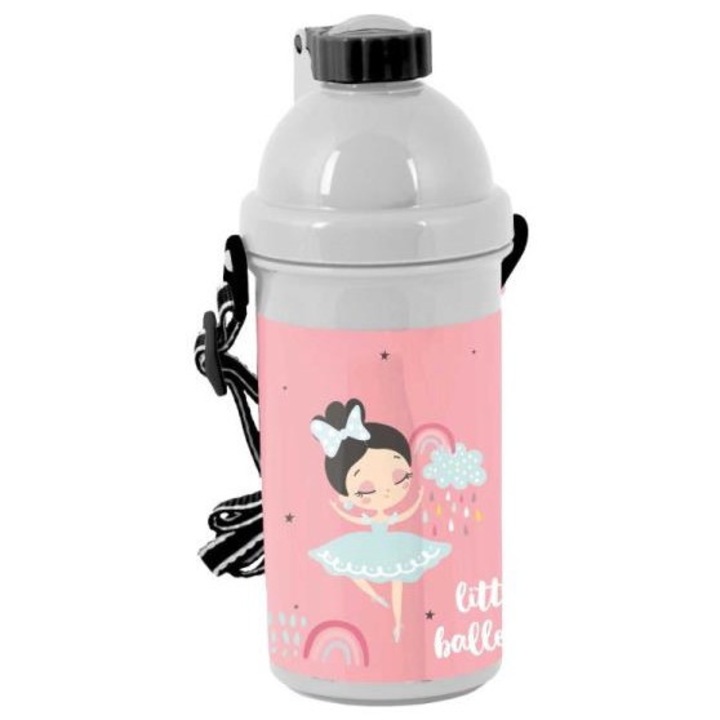 Бутилка PASO Ballerina, със запазване на температурата, регулируема презрамка, 500мл