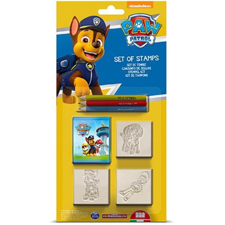 Комплект от 3 печата, тампон с мастило и 3 цветни молива, Multiprint, Multicolor