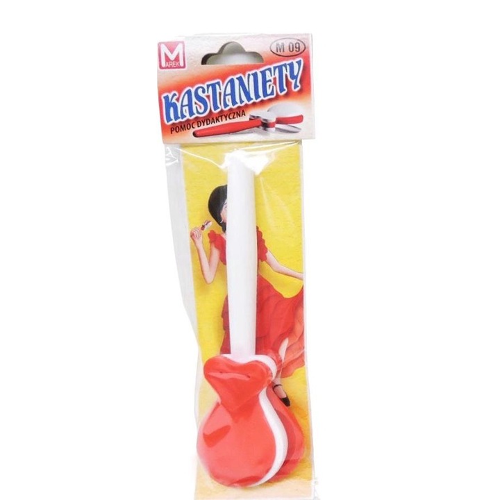 Játék Kasztanyetta, Fphu Marek, műanyag, piros