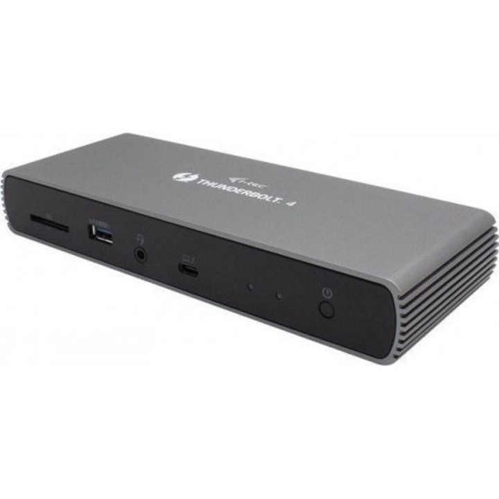 Докинг станция, i-Tec, Thunderbolt 4 двоен дисплей, HDMI, черен
