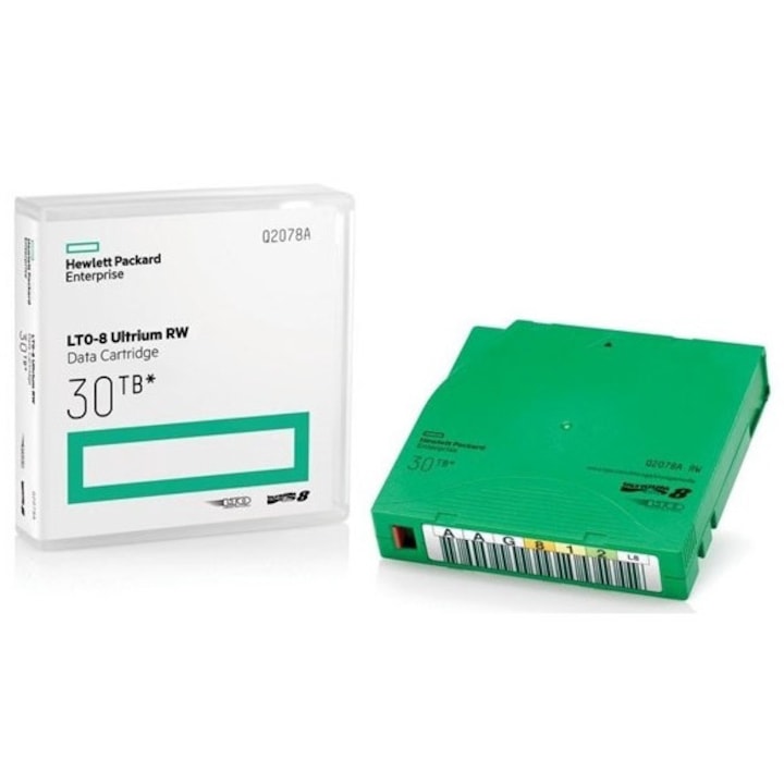 Cartus de date, HP, LTO-8 Ultrium, 30 TB, Verde