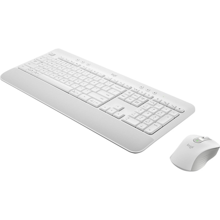 Безжичен комплект Logitech Signature MK650, Бял, Bluetooth