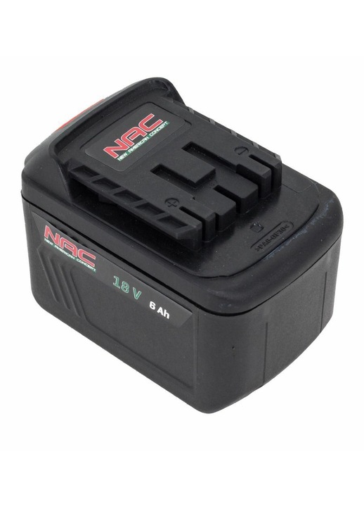 Acumulator pentru masini gradinarit NAC, B18-60-S, Li-Ion, 18V, 6Ah, Negru