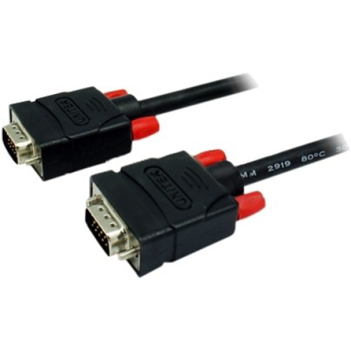 UNITEK VGA D-Sub 15 pini M/M ferita 5 m 5m /s1x Mini HDMI (stecher) 1x Mini HDMI