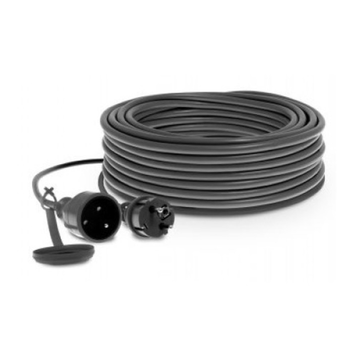 Удължител, Plastrol, 20 м, черен