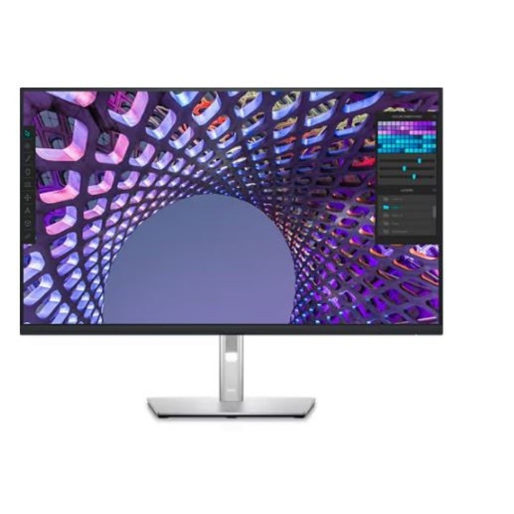 Monitor, Dell, 31,5", HDMI/DisplayPort/USB-C/RJ45/4xUSB, 60 Hz, UHD 3840x2160, ezüst