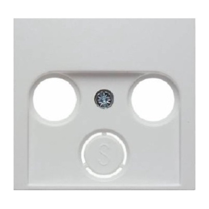 Capac pentru priza antena, Hager, alb