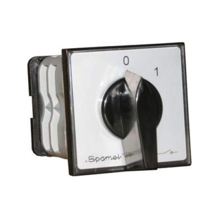 Kapcsoló, Spamel, Műanyag, 25A, Fehér/fekete