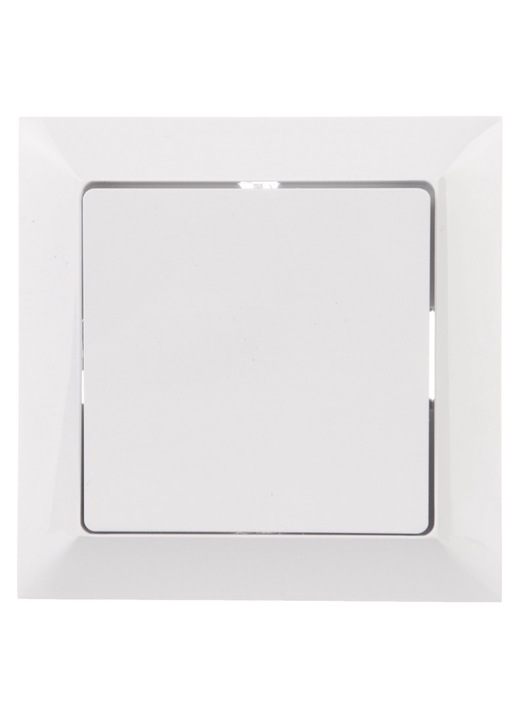 Kapcsoló, Timex, Műanyag, 10A, IP20, Fehér