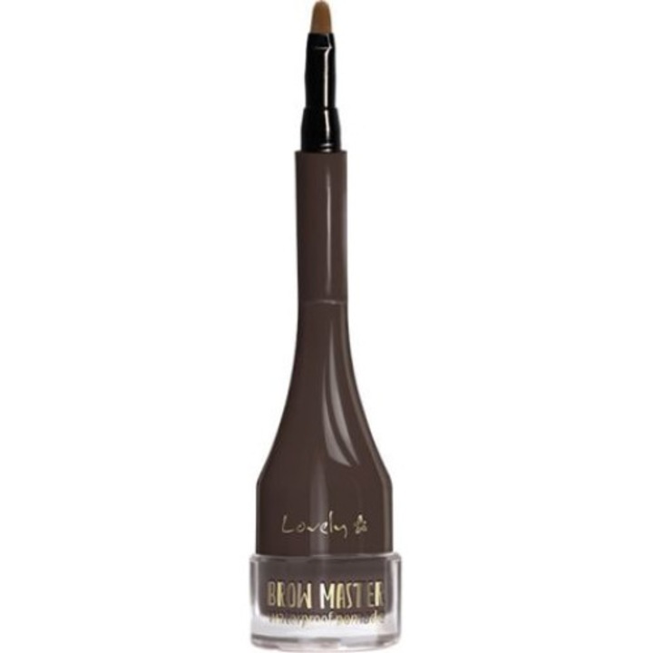 Pomada pentru sprancene, Lovely, Rezistent la apa, nr. 2, Maro