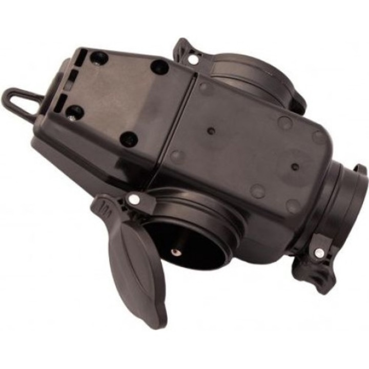 Адаптер за контакт, Elgotech, С 3 страни, Черен