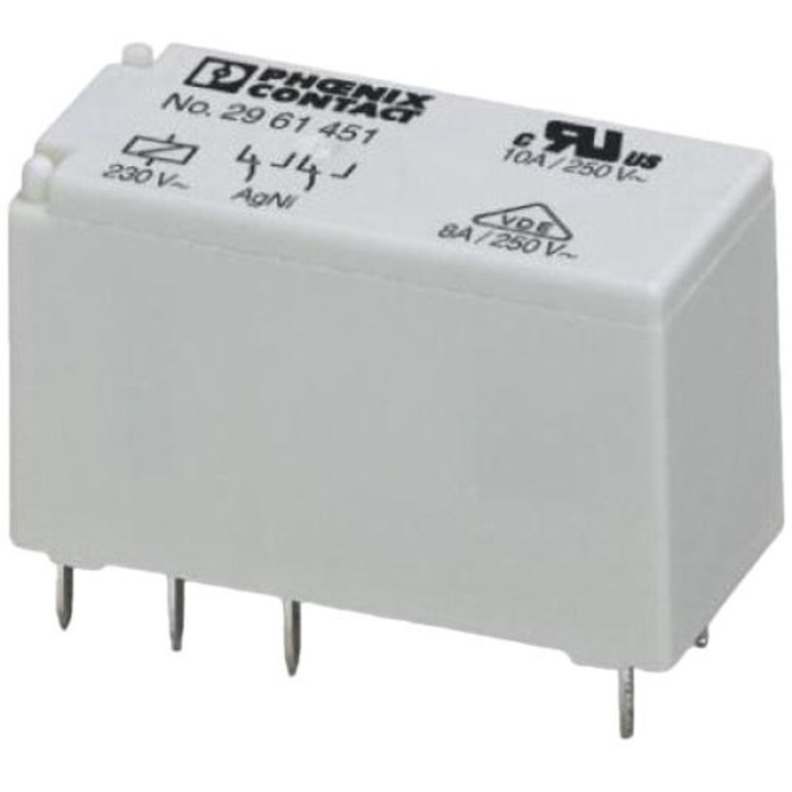 Relé modul, Phoenix Contact, REL-MR-230AC, Fehér
