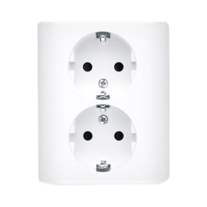 Priza Dubla Schuko, Kontakt-Simon, Alb