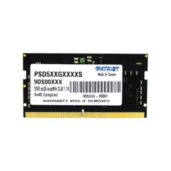 Памет Patriot SO-DIMM DDR5 16GB 4800MHz 1 ранг