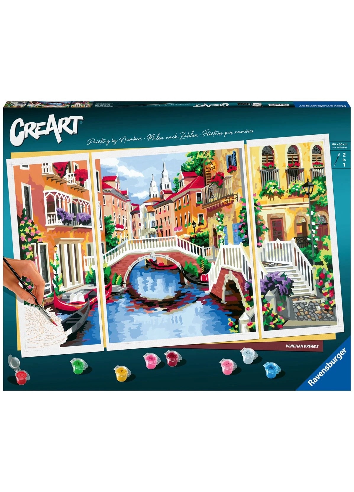 Ravensburger - CreArt Serie E: Bambi, Kit per Dipingere con i Numeri