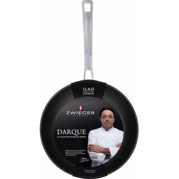 Тиган Darque, Zwieger, Алуминий, Ilag, 24 см, Черен