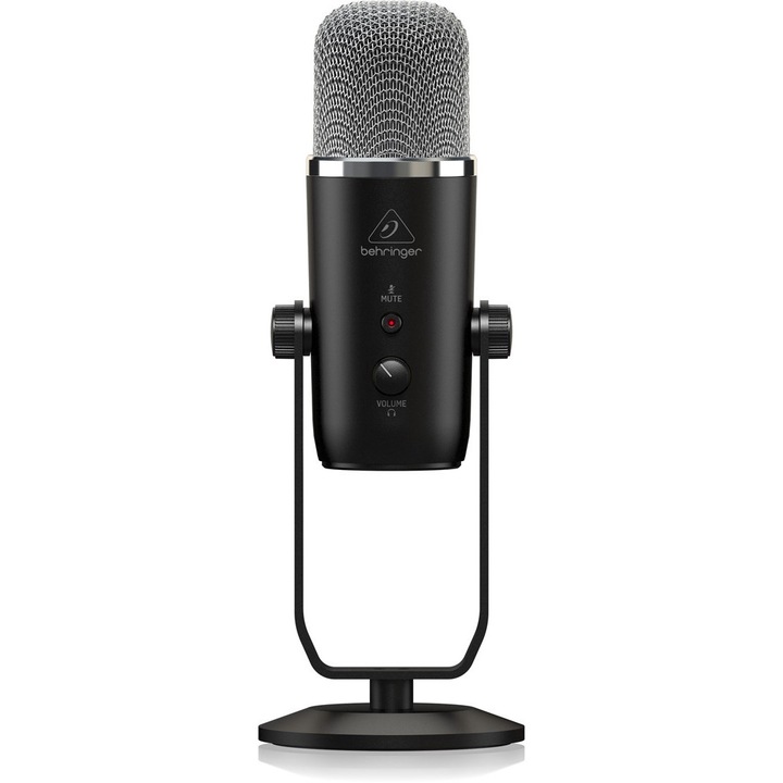 Кондензаторен микрофон, Behringer, USB, 20000 Hz, черен