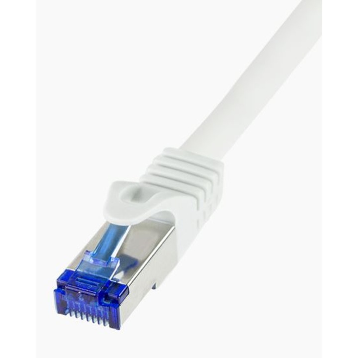 Logilink Patch kábel Ultraflex, Cat.6A, S/FTP, fehér, 0,25 m (C6A011S)