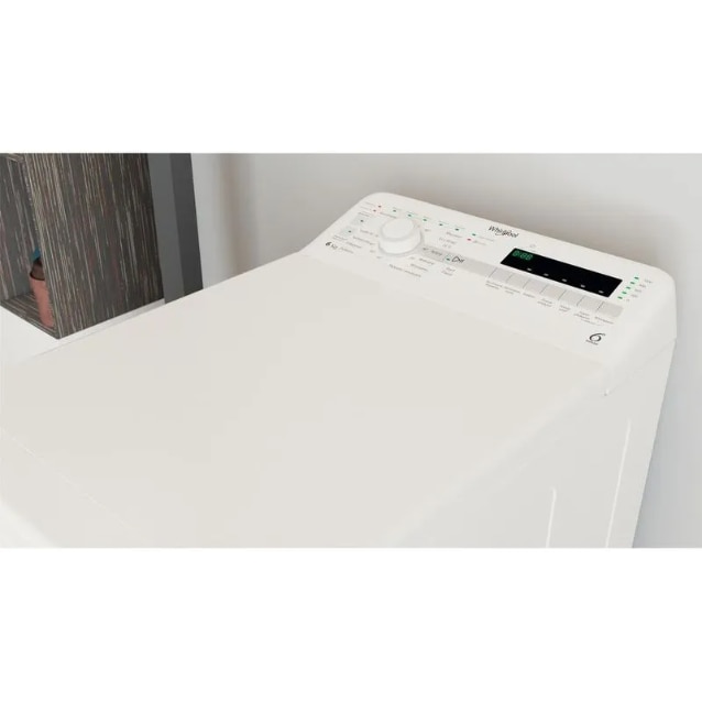 Masina de spalat cu incarcare superioara Whirlpool NTDLR6040SPLN, 1000 rpm, 6 kg, Alb