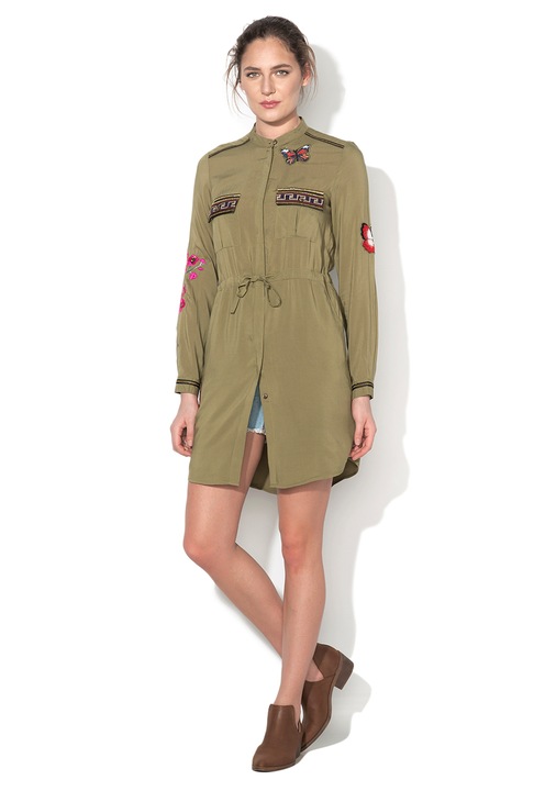 Desigual Рокля тип риза в каки с бродерии 42