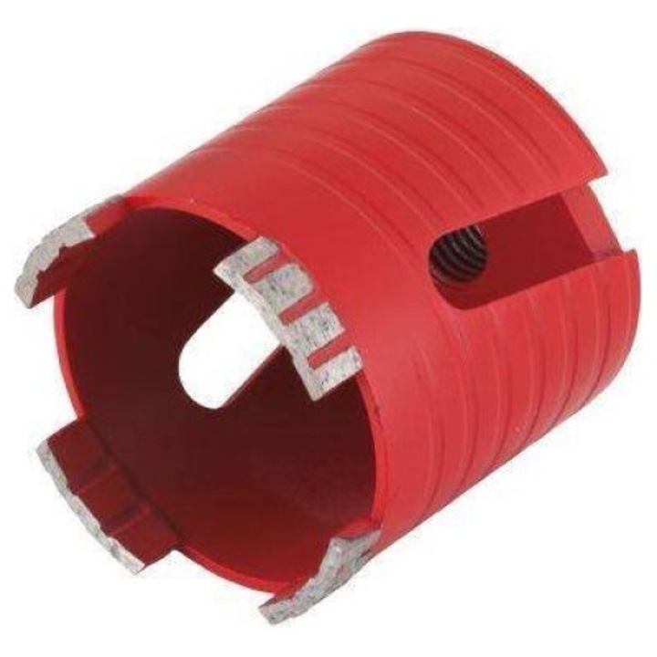 Carota diamantata, Wolfcraft, 68 mm, Rosu