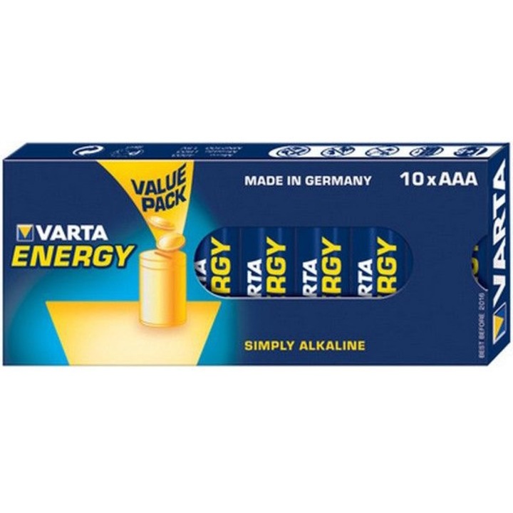 Set 10 baterii, Varta, Alcalin, 1,5 V