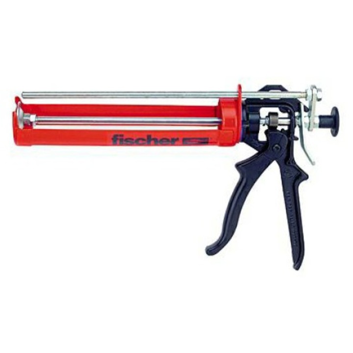 Pistol pentru tub silicon, Fischer, Rosu/Negru