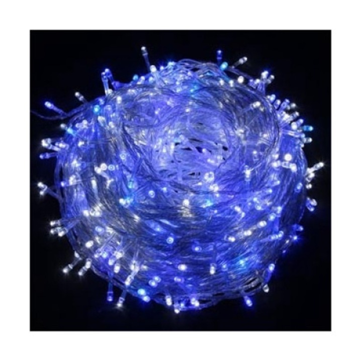 Karácsonyfa lámpák, NONAME, 100 LED, 10 m, kék