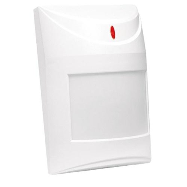 Detector de miscare PIR digital, Satel, Montare la suprafata, 27 mA, 24V, 130°, 63 x 96 mm, Alb