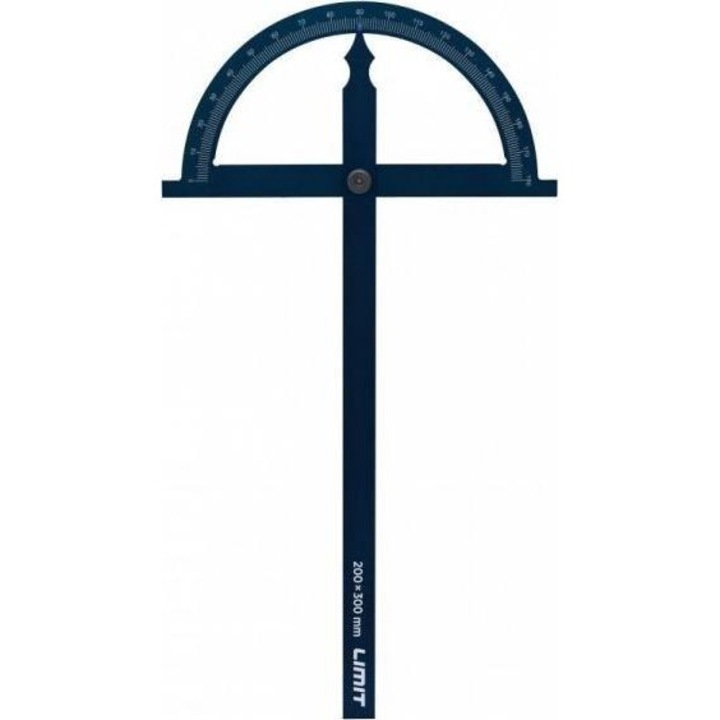 Транспортир Limit, Алуминий, 200x300 mm, Морскосин
