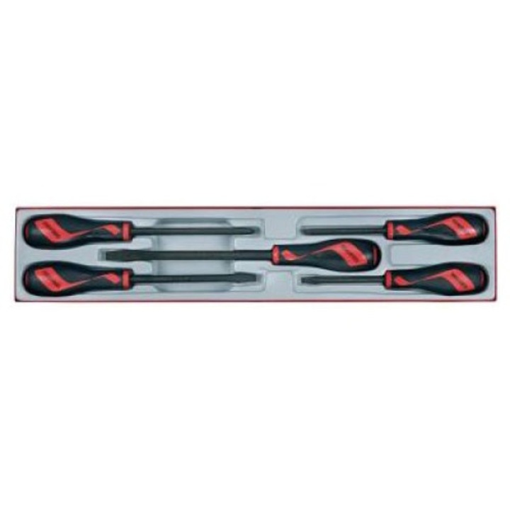 Комплект отвертки TENG TOOLS 5 части размери 560x110x40mm тегло 1.4kg
