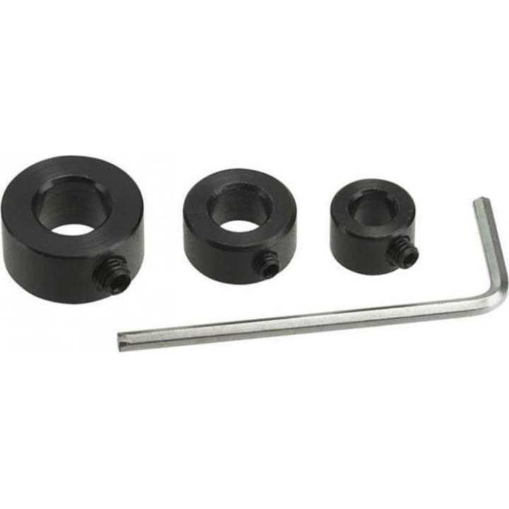 Set 3 opritoare de adancime, Luna, Pentru burghiu, 6-8-10 mm, Negru