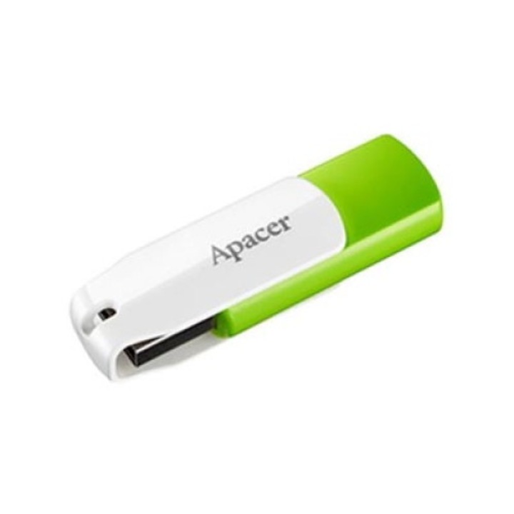 USB памет, Apacer, 32 GB, USB 2.0, зелен/бял