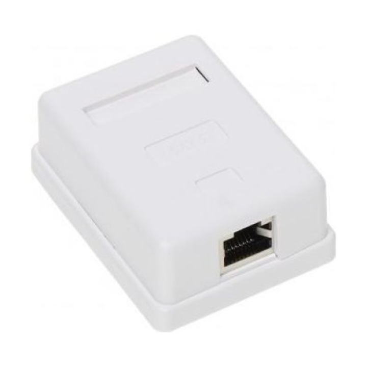 Adaptor prelungire cablu retea RJ45, Alb