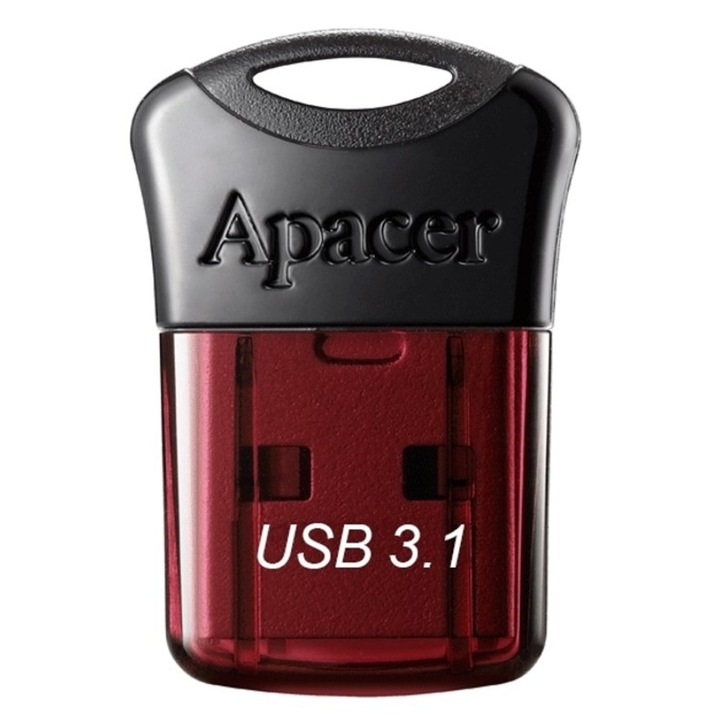 32GB USB Flash Drive Apacer Super-mini AH157, USB 3.0, червена