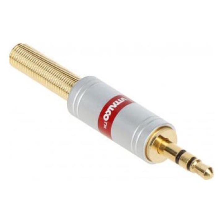 Адаптер жак, Vitalco, Метален, 4.5 мм, Златист