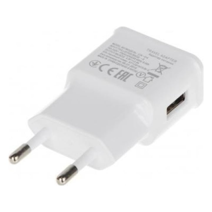 Töltő, 5V, 2A, USB, fehér,