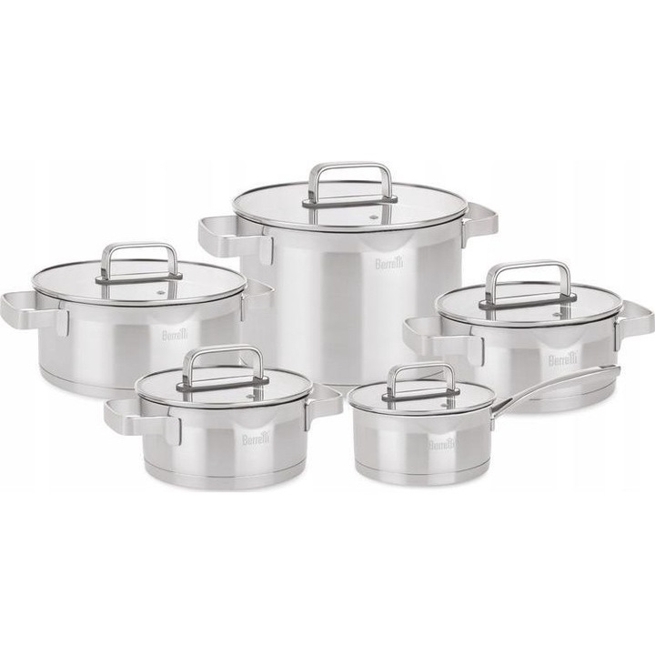 Set 5 oale, Mistral, Inox, Argintiu