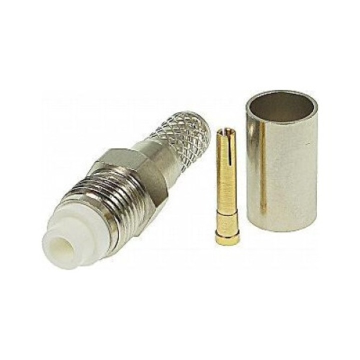 Conector FME, Noname, Metal, Argintiu/Auriu