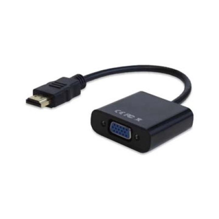 Adaptor AV HDMI - D-Sub (VGA) negru