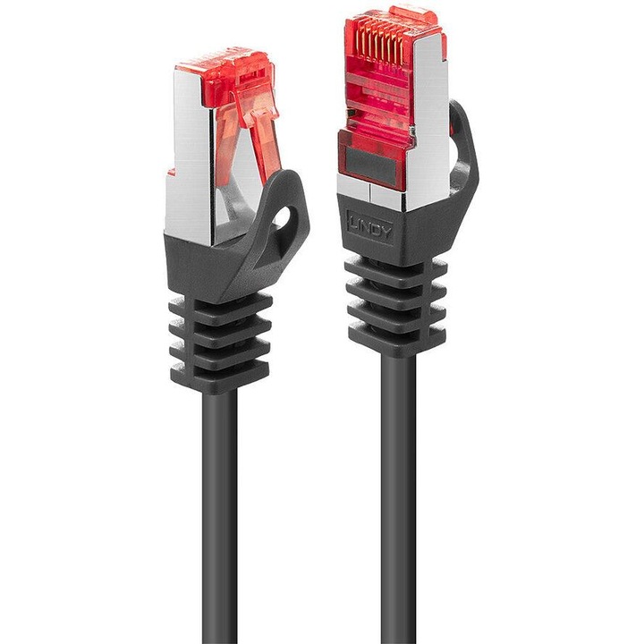 ΠΡΠ΅ΠΆΠΎΠ² ΠΊΠ°Π±Π΅Π», Lindy RJ-45/RJ-45 Cat.6 7.5 m, Π§Π΅ΡΠ΅Π½
