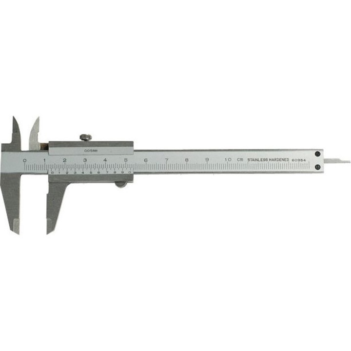 Tolómérő, Gimex, 100x30 mm, Ezüst